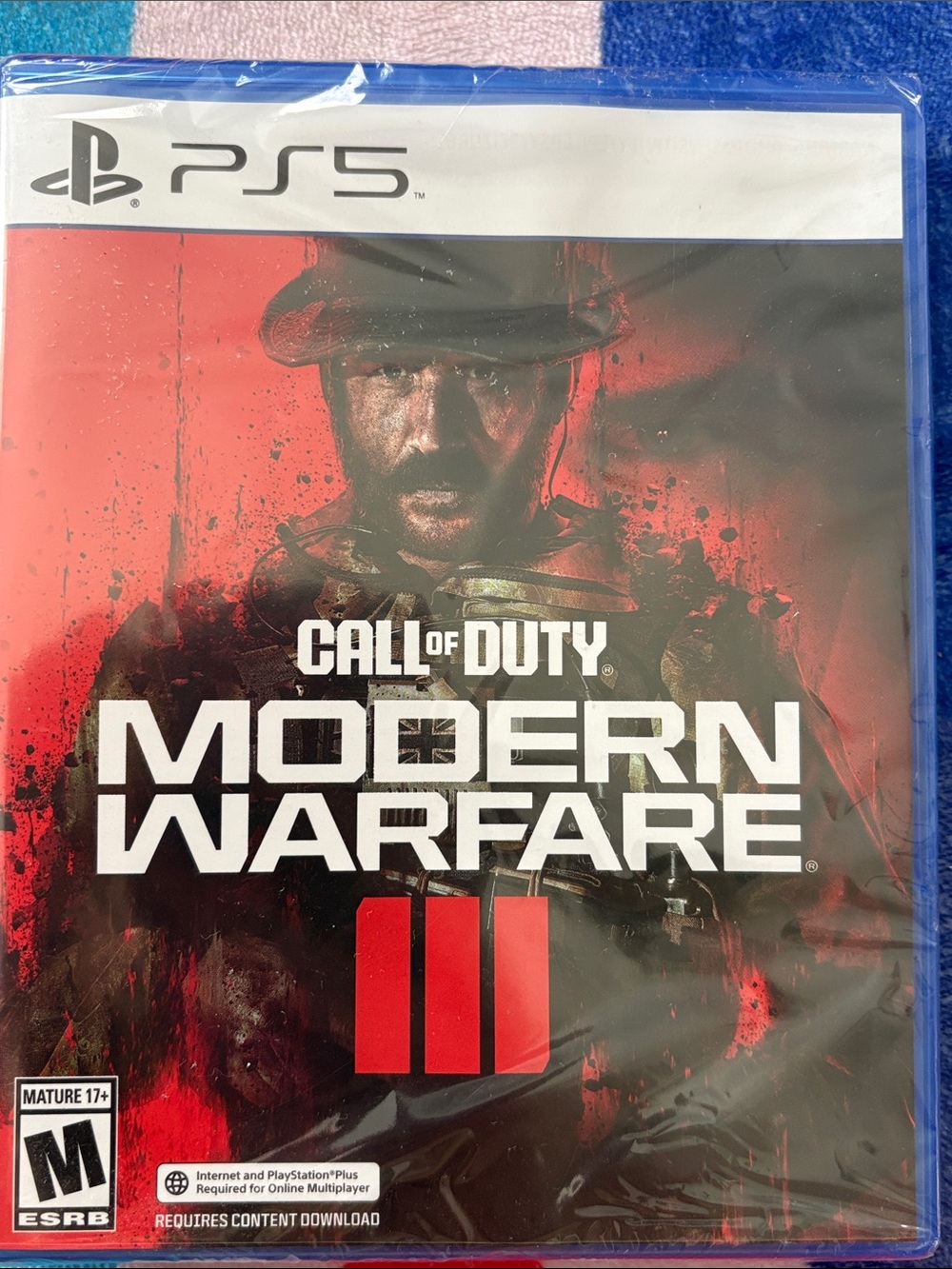 Sony PS5 Call of Duty: Modern Warfare III - Red and Black Cover
